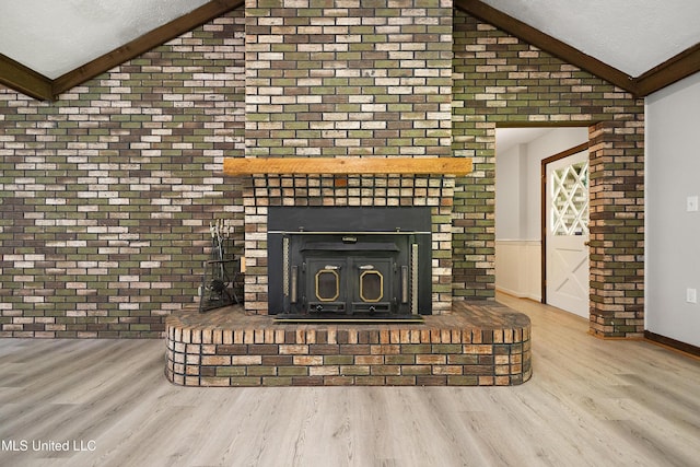 406 Springwood Cir, Terry, MS 39170 - detailed view of wood finished floors and brick wall