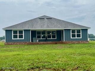 154 Magnolia Farms Dr, Lucedale, MS 39452 - view of front facade with a front yard and a shingled roof