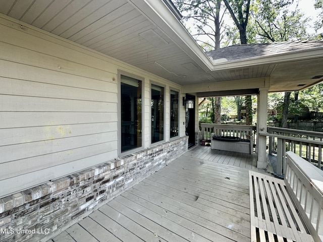 211 Monterey Dr, Clinton, MS 39056 - view of wooden deck