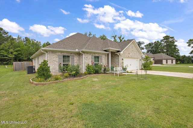 203 Vision Cv, Canton, MS 39046 - view of front facade featuring concrete driveway, an attached garage, roof with shingles, and brick siding