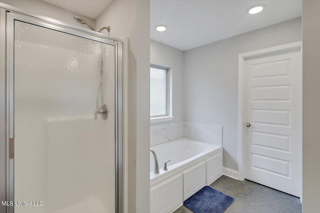 946 Filmore Dr, Brandon, MS 39042 - bathroom with a shower stall and a bath