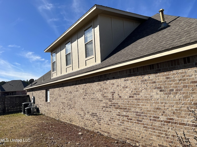 view of property exterior with cooling unit