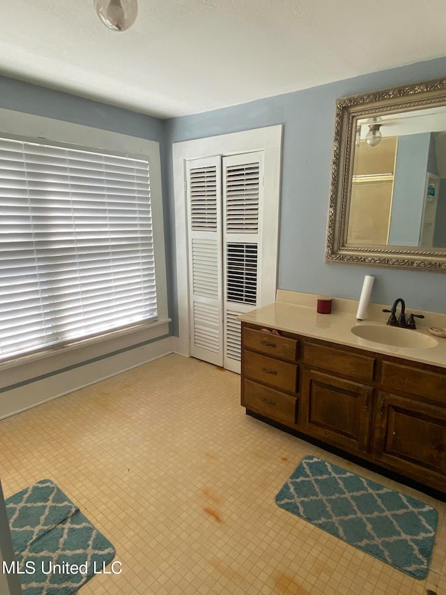 bathroom with vanity