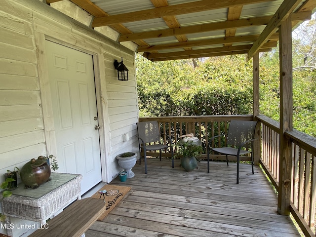 view of deck