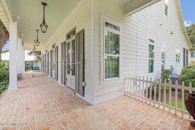 view of patio / terrace with a porch