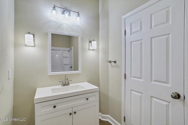 1204 Jackson St, Vicksburg, MS 39183 - full bathroom featuring walk in shower and vanity