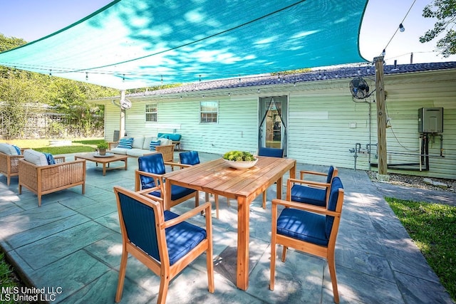 209 Audrey Cir, Ocean Springs, MS 39564 - view of patio / terrace featuring an outdoor hangout area and outdoor dining space