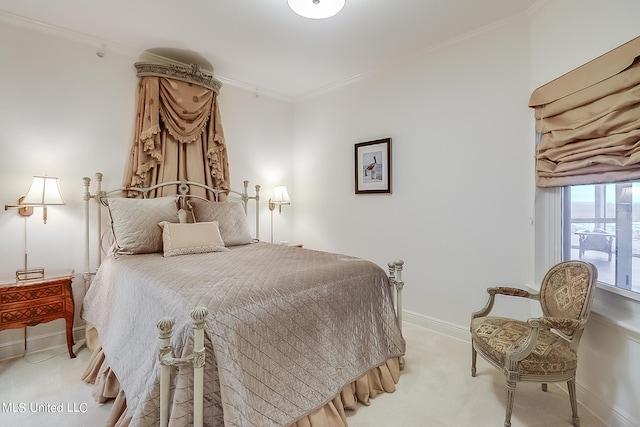 2668 Beach Blvd Unit 1704, Biloxi, MS 39531 - bedroom with ornamental molding, carpet floors, and baseboards