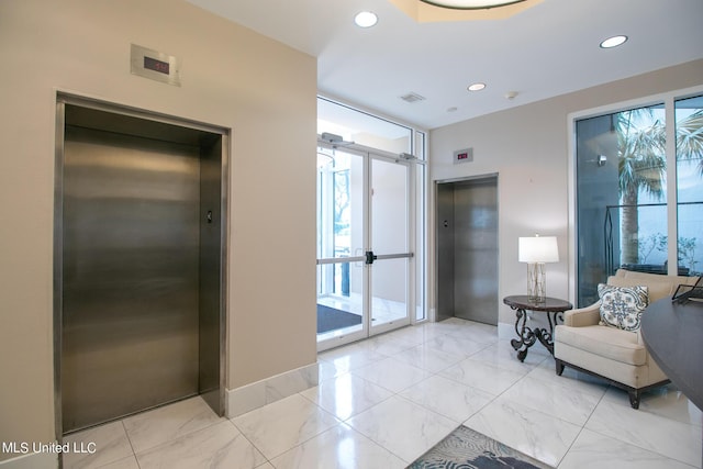 2668 Beach Blvd Unit 1704, Biloxi, MS 39531 - lobby with recessed lighting and floor to ceiling windows