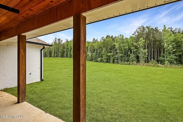 1622 Old Lake Rd, Brandon, MS 39042 - view of grassy yard featuring a wooded view