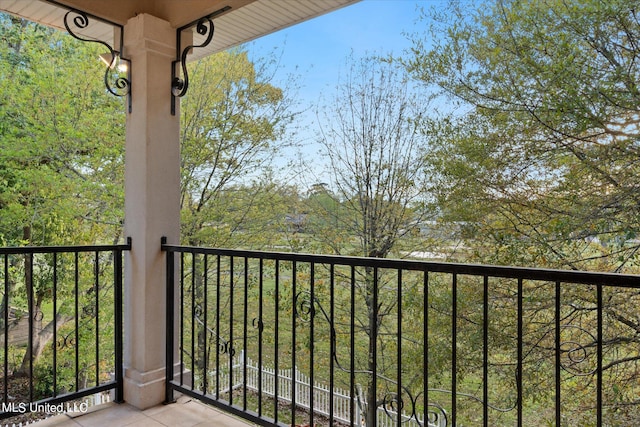 view of balcony