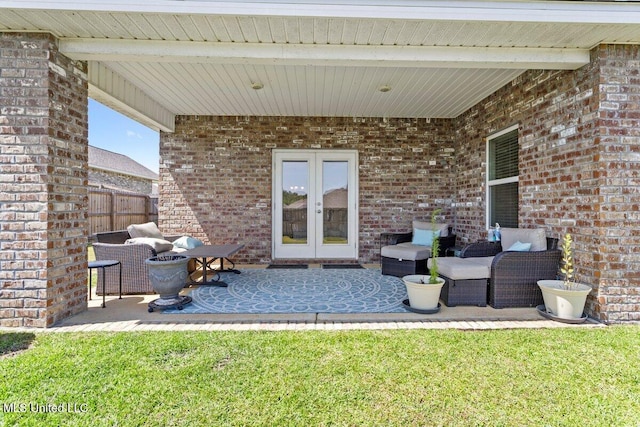 15380 Woodmanse Way, Diberville, MS 39540 - view of patio / terrace with french doors