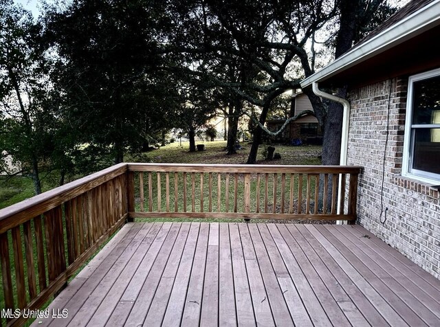 1517 Oak Leaf Cir, Gautier, MS 39553 - view of wooden terrace