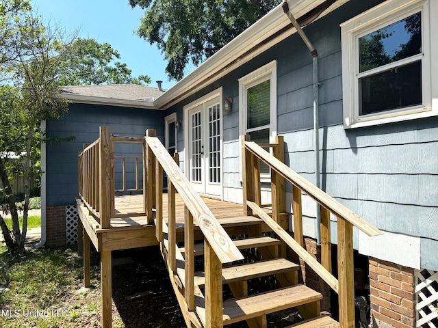 1708 Robinson St, Natchez, MS 39120 - deck featuring french doors