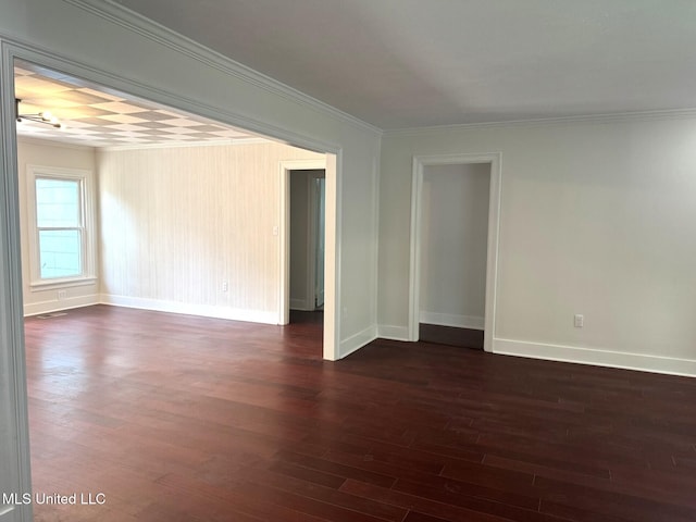 1708 Robinson St, Natchez, MS 39120 - spare room featuring ornamental molding and baseboards