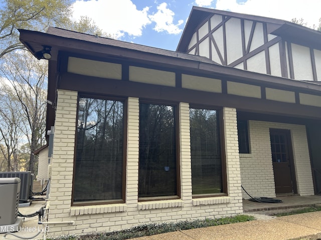 1609 SW Linda Dr, Clinton, MS 39056 - entrance to property featuring brick siding and central air condition unit