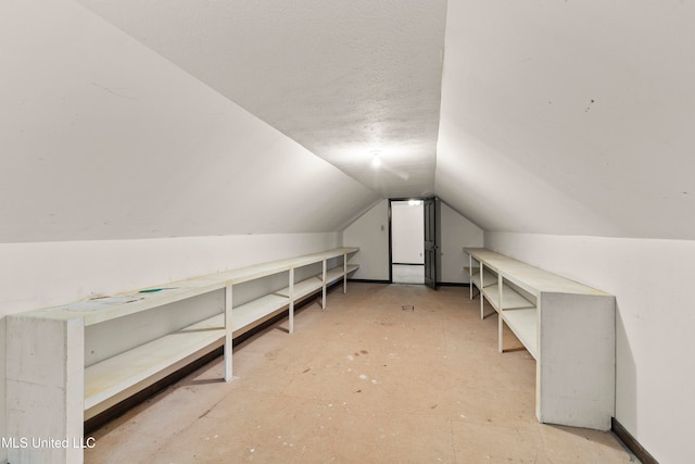 bonus room with lofted ceiling