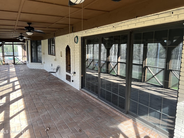 1609 SW Linda Dr, Clinton, MS 39056 - view of patio featuring ceiling fan