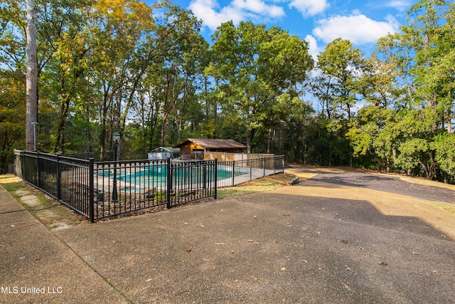 view of pool