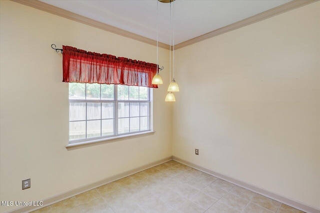 242 Commonwealth Ave, Brandon, MS 39047 - spare room with ornamental molding and baseboards