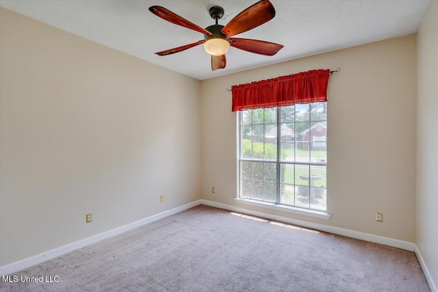 242 Commonwealth Ave, Brandon, MS 39047 - carpeted empty room with a ceiling fan and baseboards