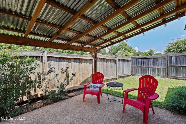 242 Commonwealth Ave, Brandon, MS 39047 - fenced backyard with a patio