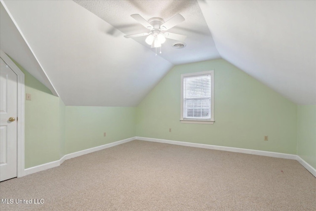 2674 S Slayden Rd, Lamar, MS 38642 - additional living space with carpet, ceiling fan, and lofted ceiling