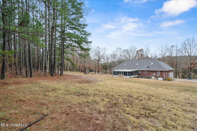 2674 S Slayden Rd, Lamar, MS 38642 - view of yard featuring a sunroom