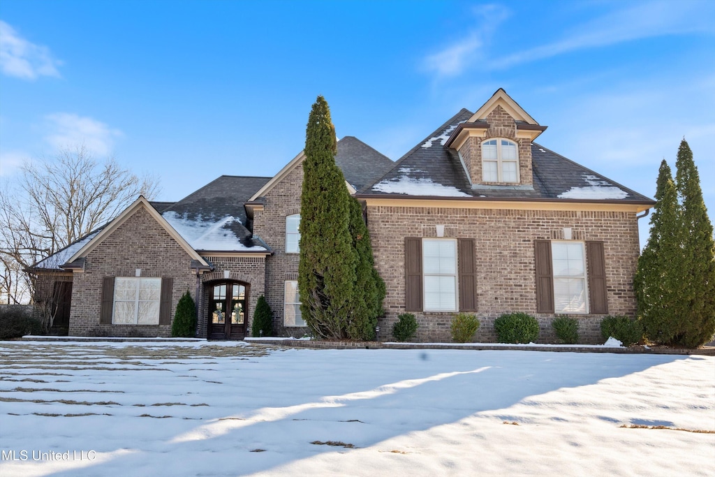 view of front of home with french doors