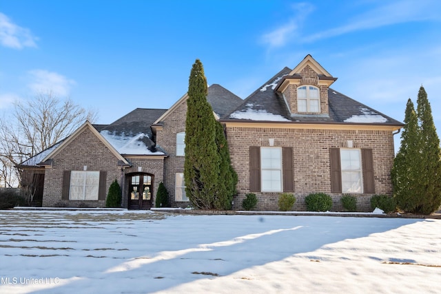 view of front of home with french doors