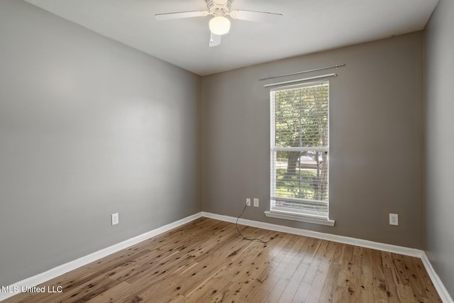 1013 Brashears Pt, Ridgeland, MS 39157 - spare room with healthy amount of natural light, wood-type flooring, and a ceiling fan