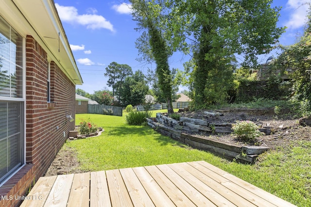 1013 Brashears Pt, Ridgeland, MS 39157 - wooden deck featuring a fenced backyard