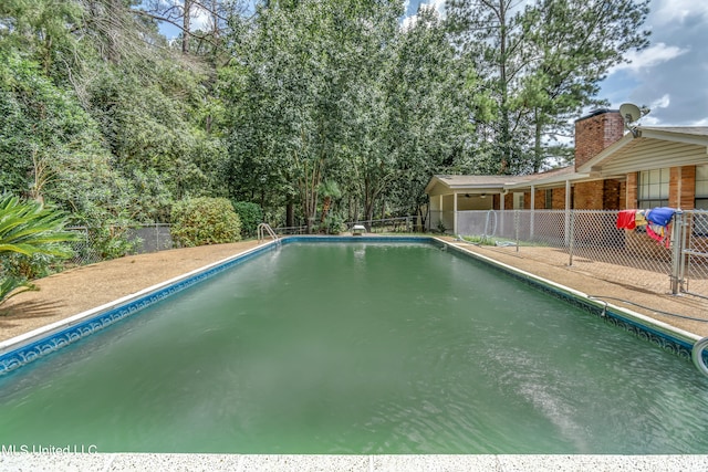 view of pool
