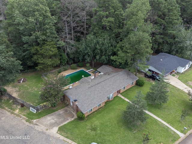 birds eye view of property