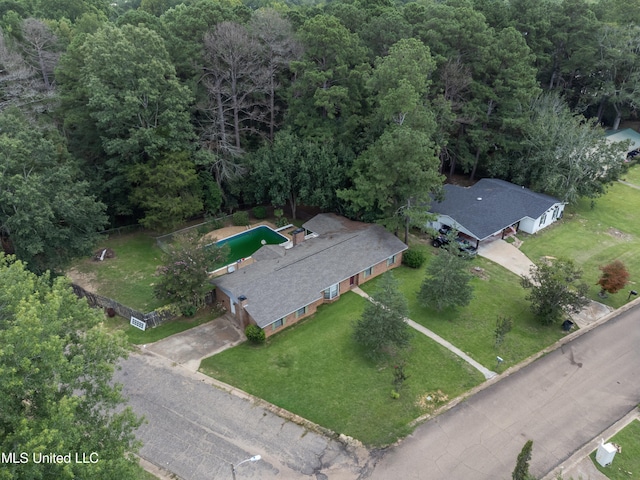 birds eye view of property