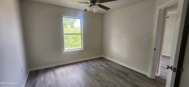 2708 Canty St, Pascagoula, MS 39567 - empty room featuring plenty of natural light, ceiling fan, and dark wood-style flooring
