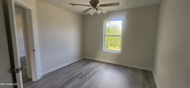 2708 Canty St, Pascagoula, MS 39567 - spare room featuring wood finished floors and ceiling fan