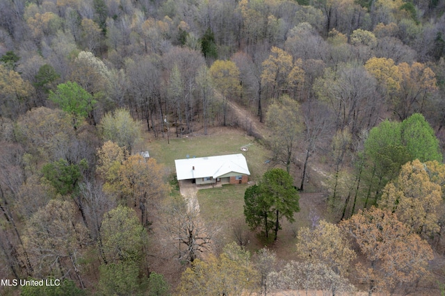 1172 Little Creek Dr, Oakland, MS 38948 - drone / aerial view with a forest view