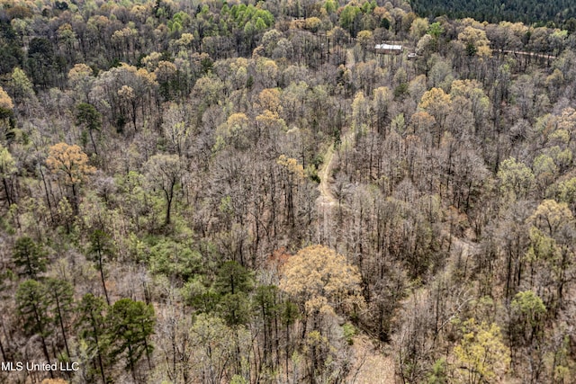 1172 Little Creek Dr, Oakland, MS 38948 - drone / aerial view featuring a forest view