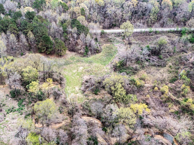 1172 Little Creek Dr, Oakland, MS 38948 - drone / aerial view with a wooded view