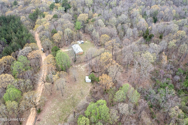 1172 Little Creek Dr, Oakland, MS 38948 - aerial view featuring a view of trees