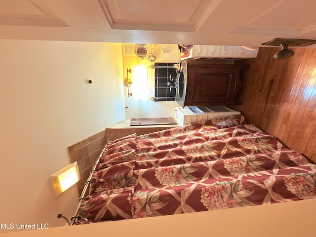 5 Spruce St, Oakland, MS 38948 - bedroom with wooden walls and a tray ceiling