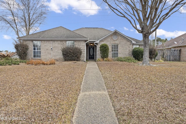 view of ranch-style house