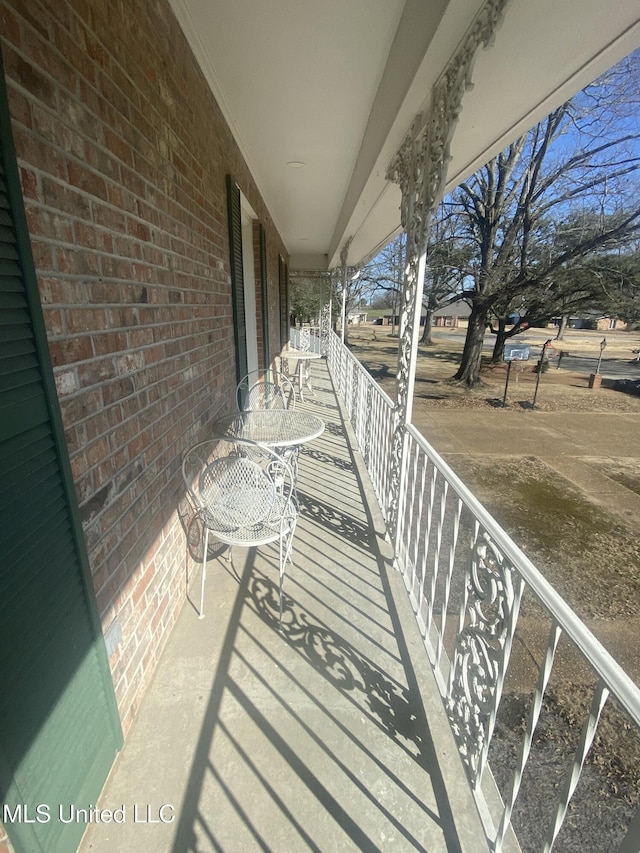 view of balcony