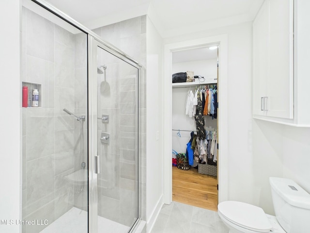 103 Honours Ln, Madison, MS 39110 - bathroom with a spacious closet, toilet, and a stall shower