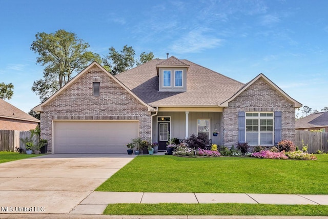 2006 Pelican Cir, Long Beach, MS 39560 - traditional-style home with a garage, roof with shingles, driveway, brick siding, and board and batten siding