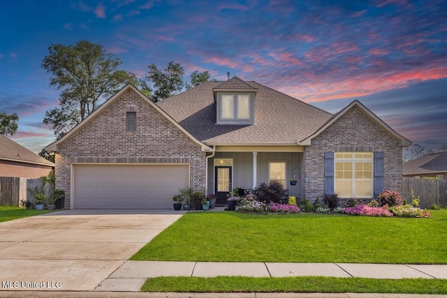2006 Pelican Cir, Long Beach, MS 39560 - traditional-style house with an attached garage, roof with shingles, board and batten siding, brick siding, and driveway