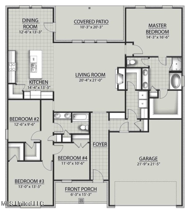 2006 Pelican Cir, Long Beach, MS 39560 - floor plan / room layout