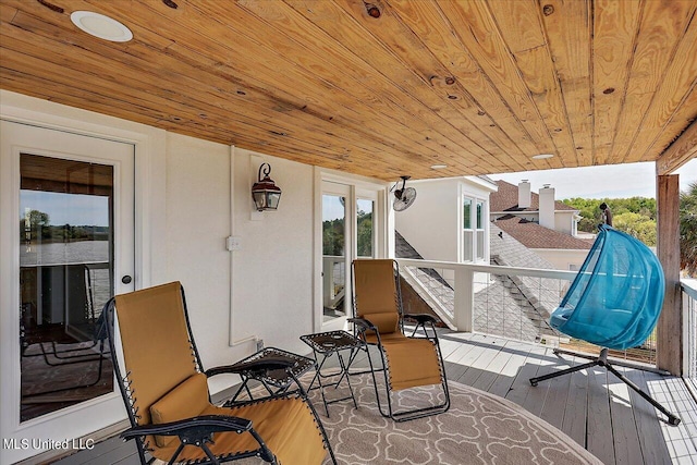 view of wooden terrace