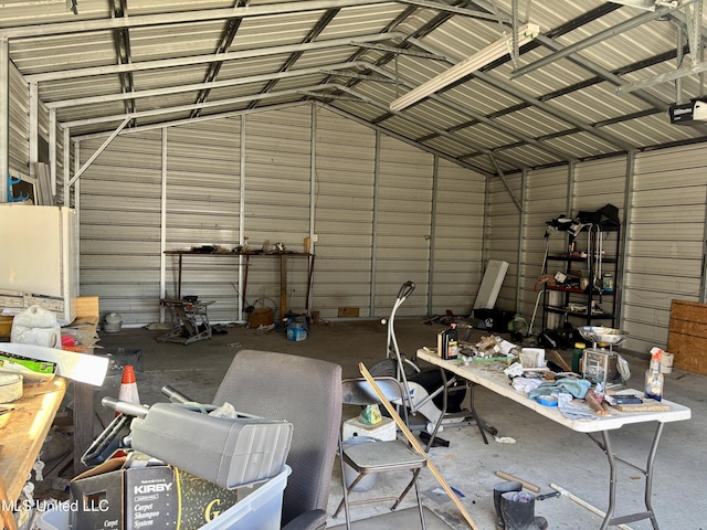 126 Faust Dr, Gulfport, MS 39503 - garage with metal wall